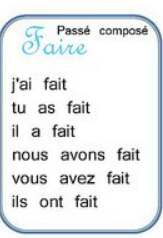 avoir + faire